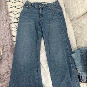 Garage Blue Straight Leg Jeans